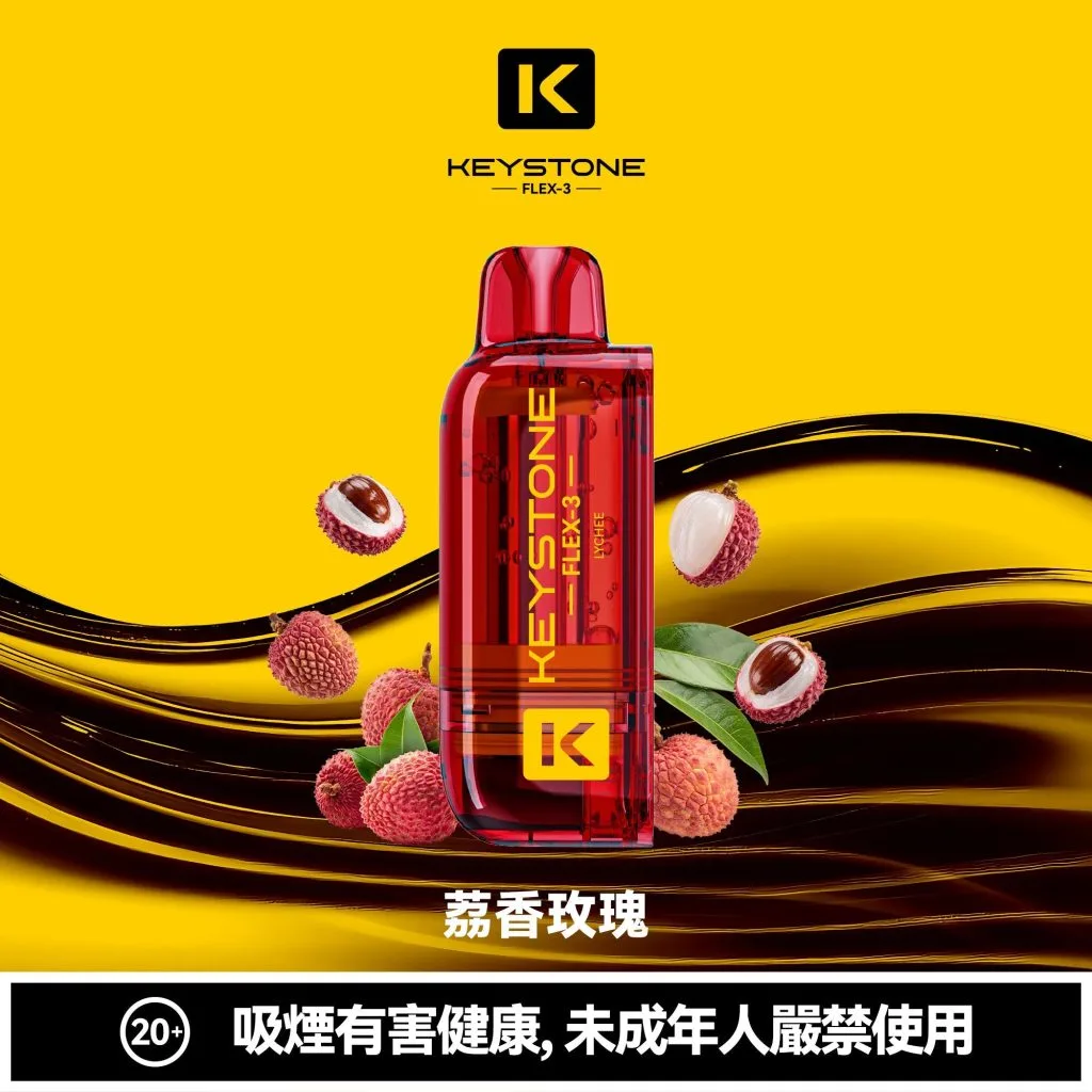 【買一盒煙彈送主機】KEYSTONE FLEX-3 鑰石 25000口 拋棄式 15ml 透明可視油艙 22W/28W/40W三段功率調節 極速Type-C快充 1100mAh巔峰續航拋棄式 全台現貨秒發 - 图片 7