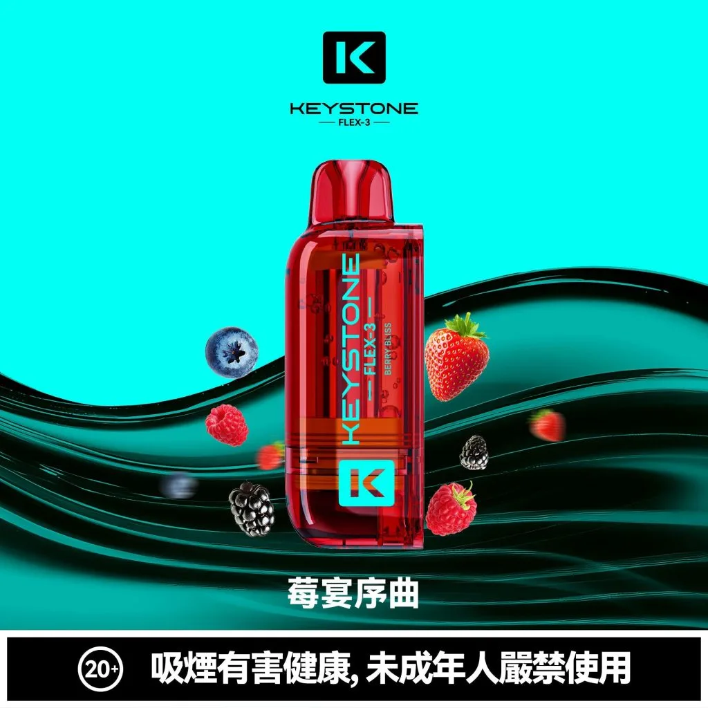 【買一盒煙彈送主機】KEYSTONE FLEX-3 鑰石 25000口 拋棄式 15ml 透明可視油艙 22W/28W/40W三段功率調節 極速Type-C快充 1100mAh巔峰續航拋棄式 全台現貨秒發 - 图片 17