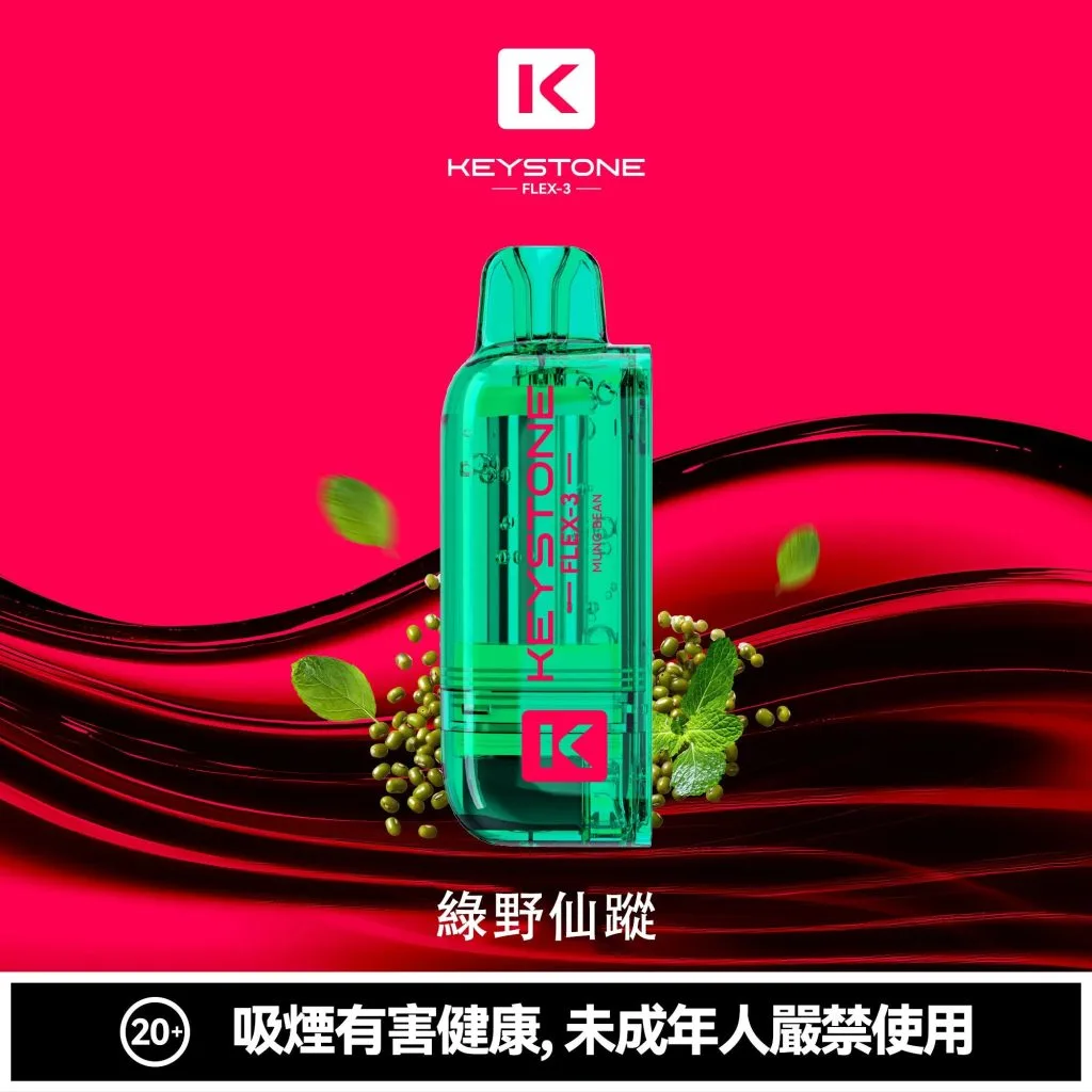 【買一盒煙彈送主機】KEYSTONE FLEX-3 鑰石 25000口 拋棄式 15ml 透明可視油艙 22W/28W/40W三段功率調節 極速Type-C快充 1100mAh巔峰續航拋棄式 全台現貨秒發 - 图片 9