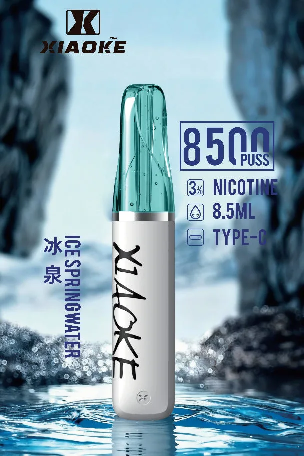 XIAOKE 梟客 8500口 拋棄式 8.5ml 澎湃油量 3%高濃度丁鹽滿足感 極速Type-C快充 巔峰續航拋棄式 全台現貨秒發 - 图片 8