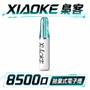 XIAOKE 梟客 8500口 拋棄式 8.5ml 澎湃油量 3%高濃度丁鹽滿足感 極速Type-C快充 巔峰續航拋棄式 全台現貨秒發