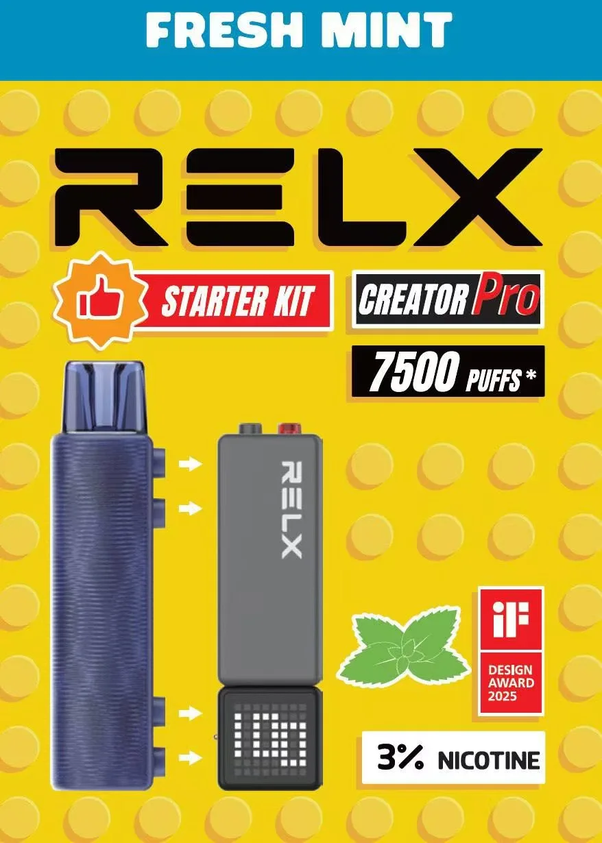 RELX 悅刻 Creator積木 7000口 拋棄式套裝 內含主機 6ml儲油倉 3%高濃度丁鹽滿足感 極速Type-C快充 巔峰續航拋棄式 全台現貨秒發 - 图片 6