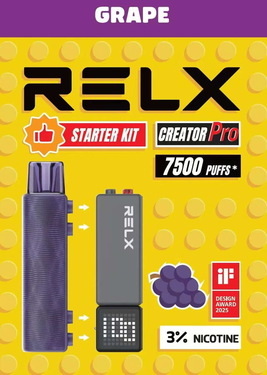 RELX 悅刻 Creator積木 7000口 拋棄式套裝 內含主機 6ml儲油倉 3%高濃度丁鹽滿足感 極速Type-C快充 巔峰續航拋棄式 全台現貨秒發 - 图片 7